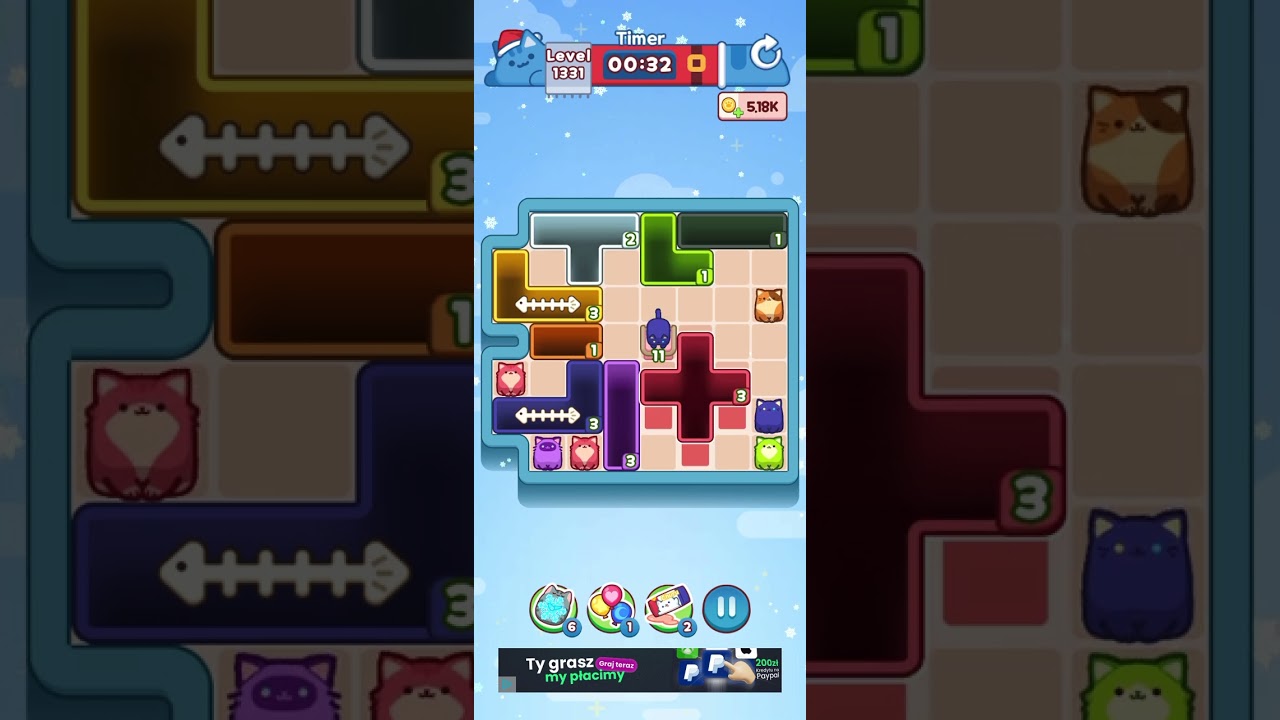 Drop the Cat Level 1331: Drop The Cat Level 1331