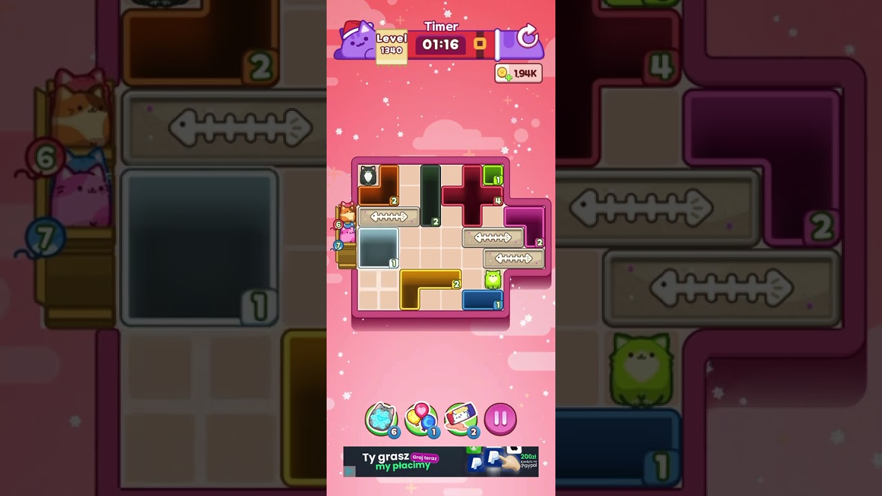 Drop the Cat Level 1340: Drop The Cat Level 1340