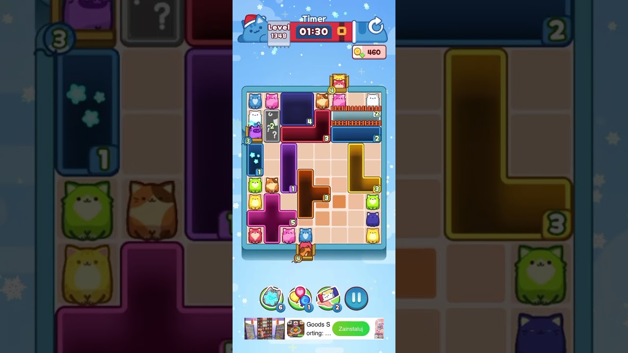 Drop the Cat Level 1348: Drop The Cat Level 1348