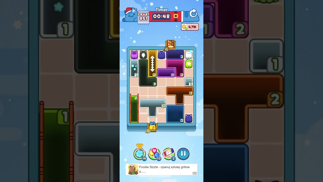 Drop the Cat Level 851: Drop The Cat Level 851